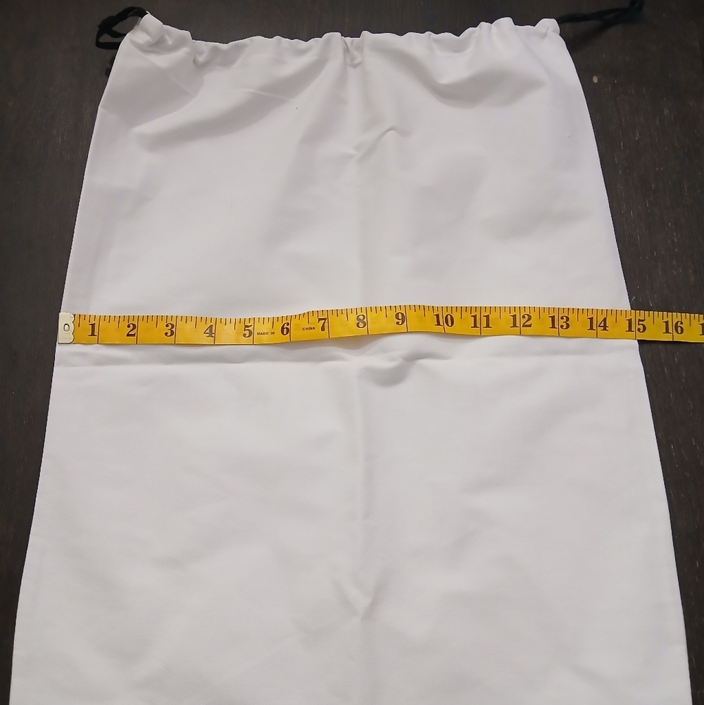 Balmain Paris Circle B White Logo Dust Bag Storage Cover Drawstring Bag Medium - Picture 6 of 9